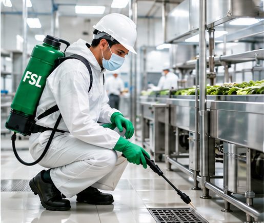 Técnico de Fumigadoras Sin Límites realizando control de plagas